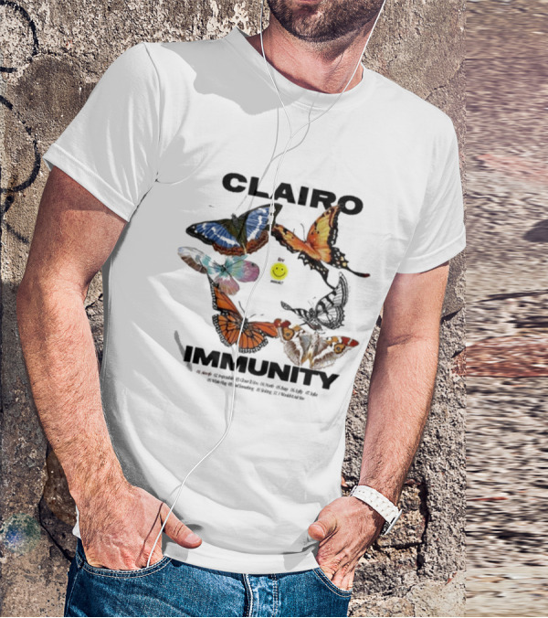 Clairo Immunity Butterfly Smiley T-Shirt