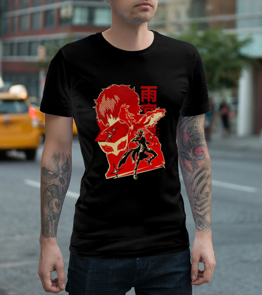 CODE NAME JOKER By Hypertwenty Persona Five Phantom Thief Art Red Japanese Text T-Shirt