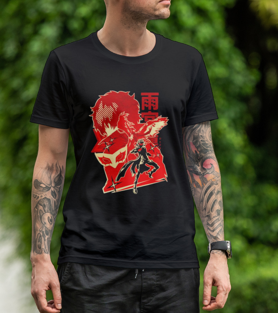 CODE NAME JOKER By Hypertwenty Persona Five Phantom Thief Art Red Japanese Text T-Shirt