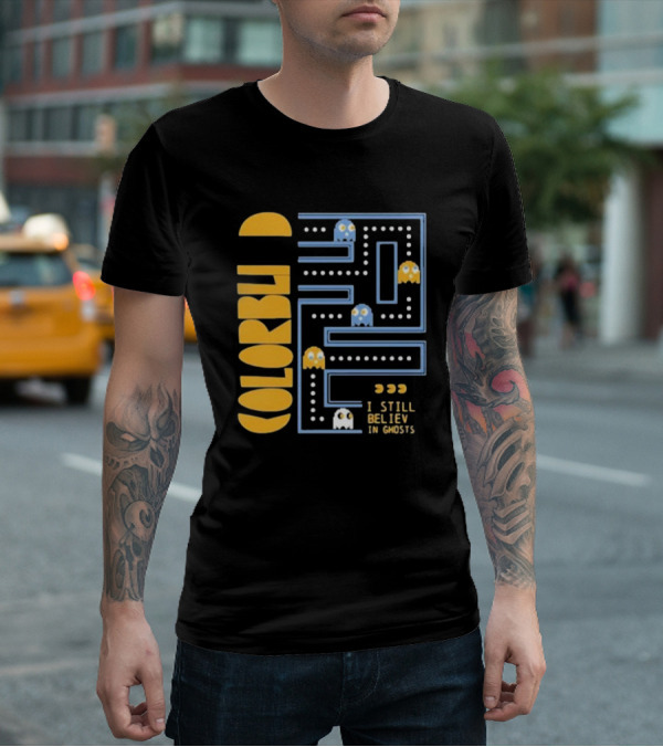 Colorblind I Still Believe In Ghosts Pac-Man Ghosts Maze T-Shirt