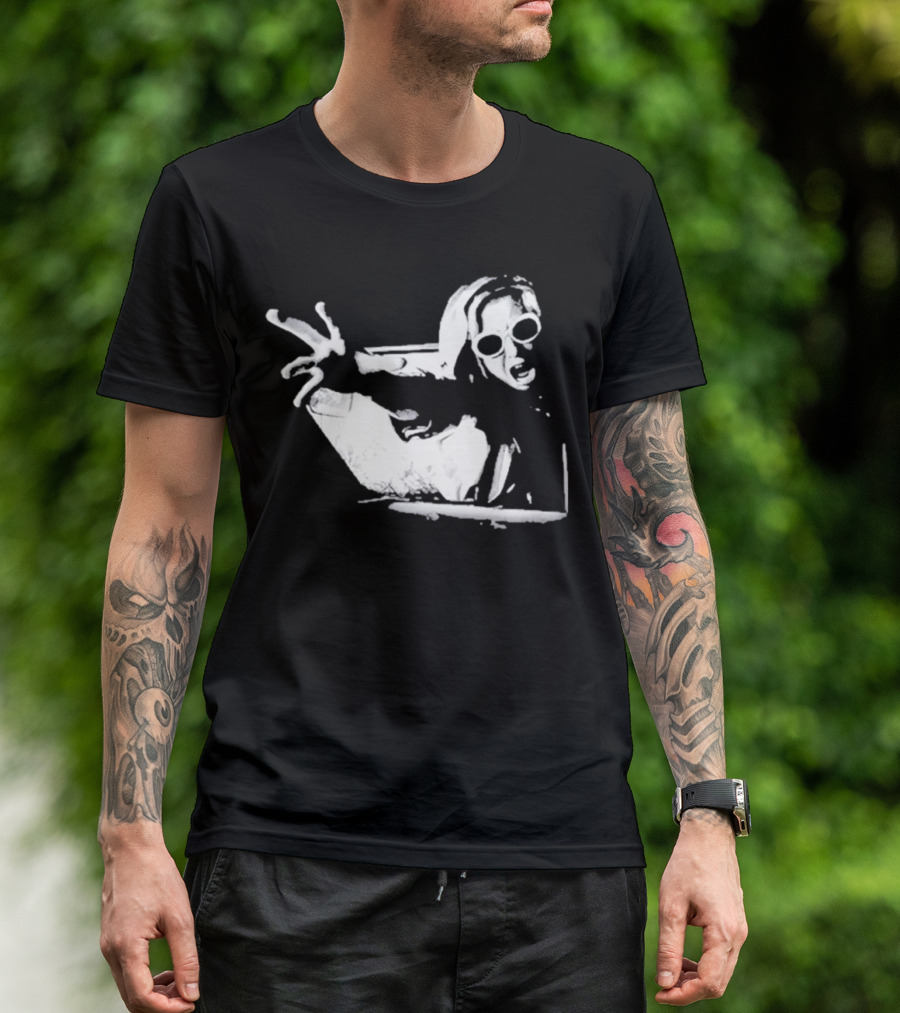 Cuckoo The Hooded Woman Reaching In Sunglasses T-Shirt