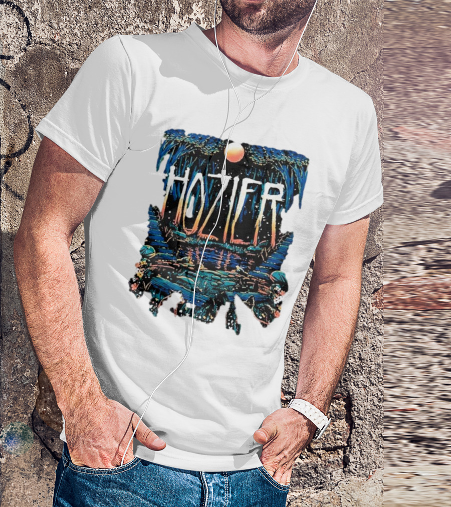 Hozier Show 2024 Saint Paul MN Scenic Lake Moonlit Grove T-Shirt