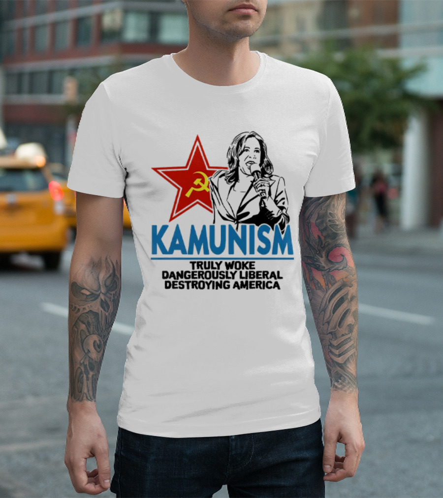 Kammunism Kamala Harris Truly Woke Dangerously Liberal Destroying America T-Shirt