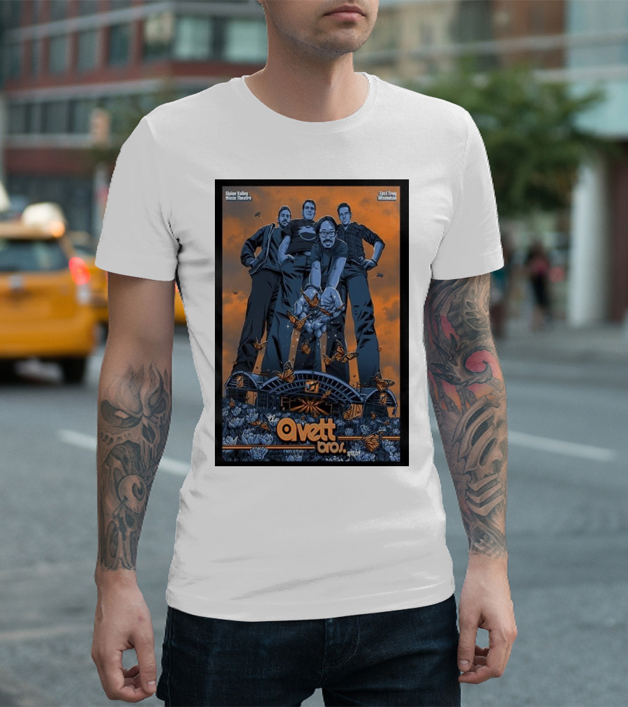 The Avett Brothers Alpine Valley Music Theatre East Troy Wisconsin 2024 Tour T-Shirt
