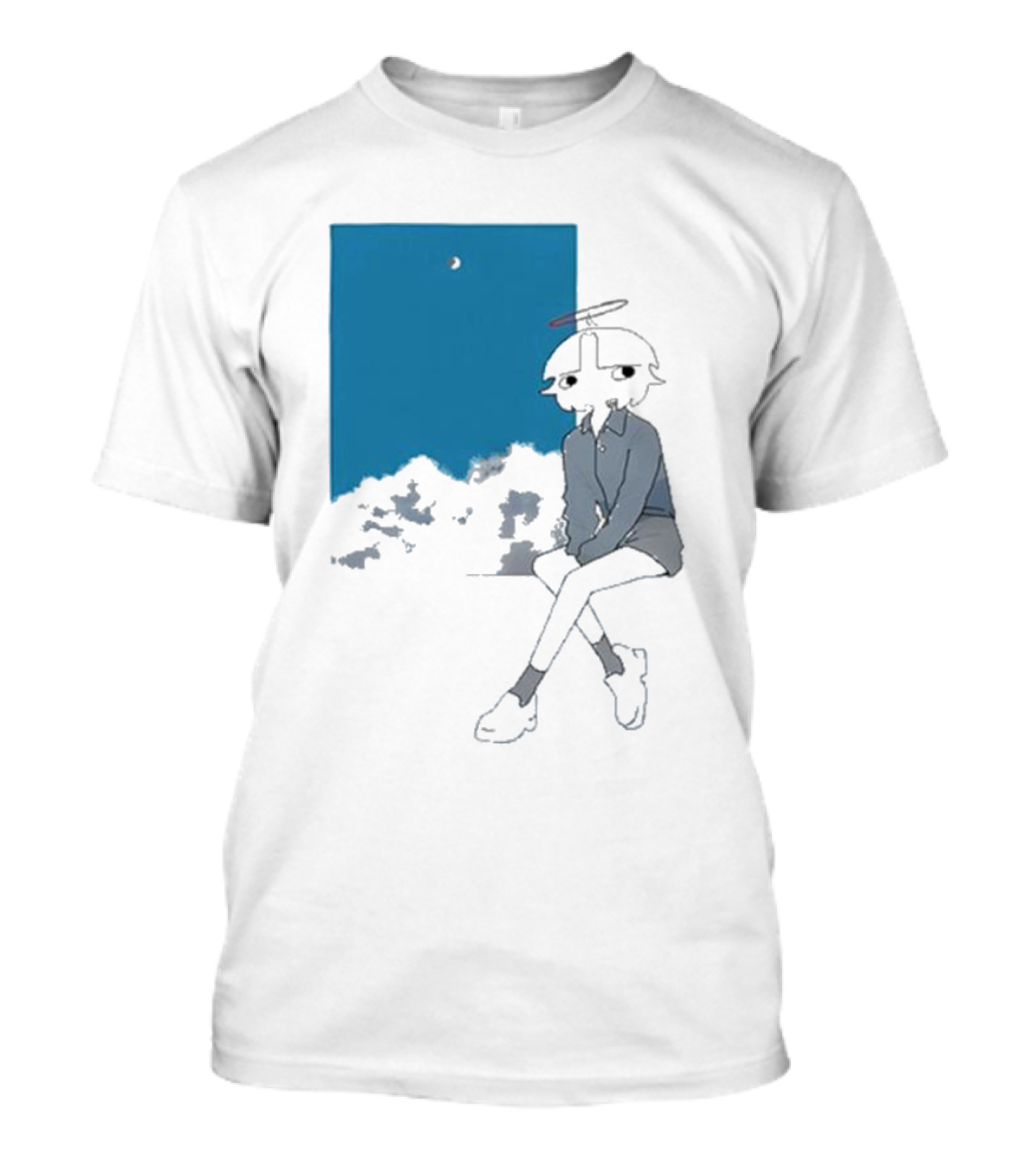 Chew Chew Store Shining Sitting By The Blue Window T-Shirt