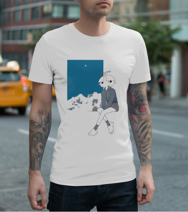 Chew Chew Store Shining Sitting By The Blue Window T-Shirt