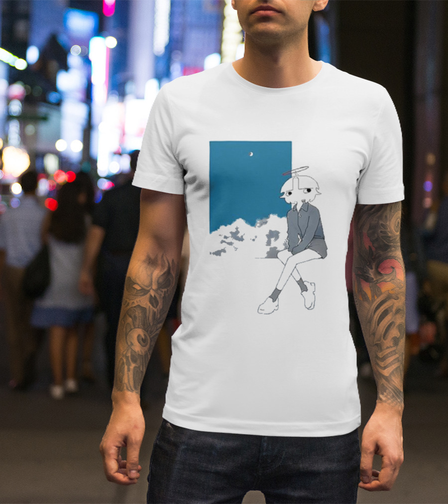 Chew Chew Store Shining Sitting By The Blue Window T-Shirt
