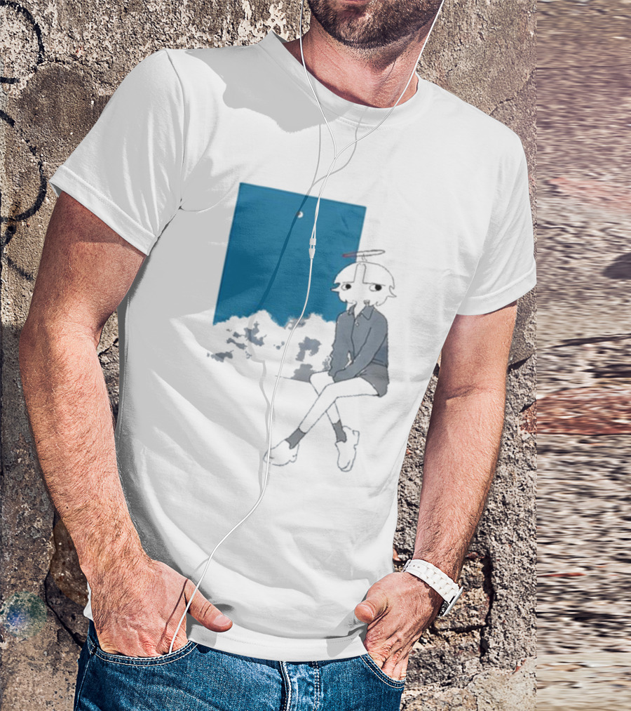 Chew Chew Store Shining Sitting By The Blue Window T-Shirt