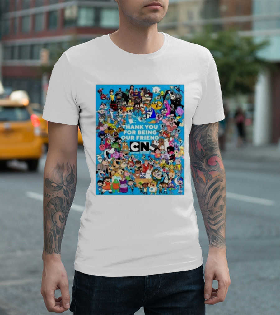Thank You for Being Our Friend Cartoon Network Farewell All Characters T-Shirt