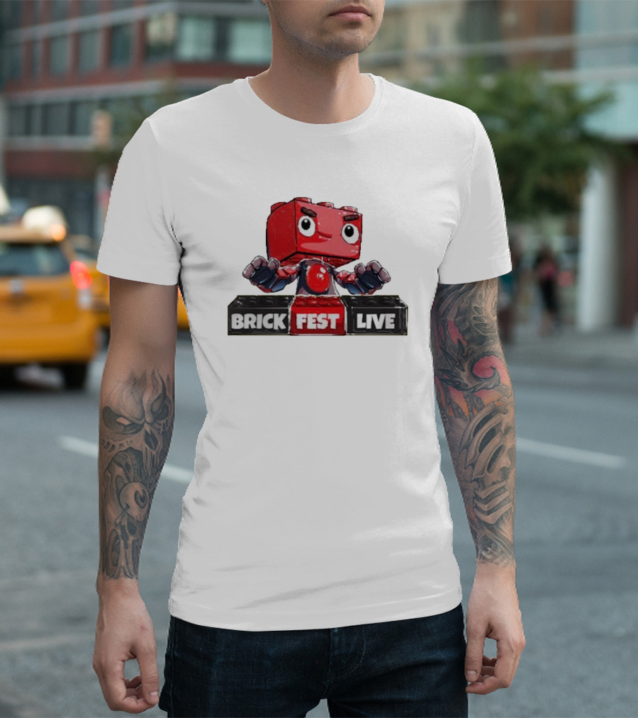 LEGO Brick Fest Live Animated Character Block T-Shirt