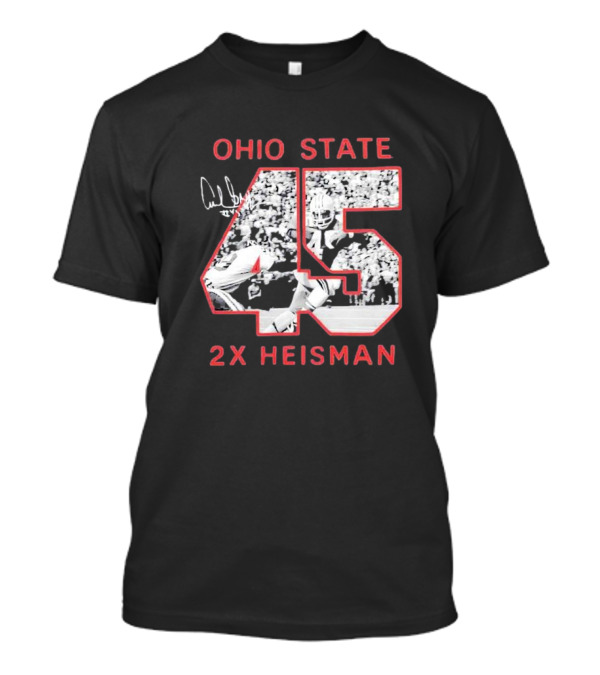 Ohio State Archie Griffin 45 2x Heisman Trophy Winner T-Shirt