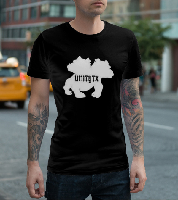Unitytx Bulldog Silhouette Twins T-Shirt