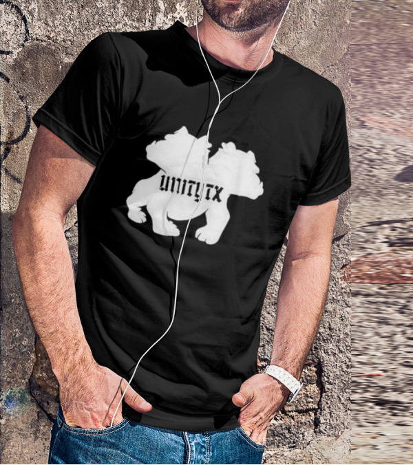 Unitytx Bulldog Silhouette Twins T-Shirt