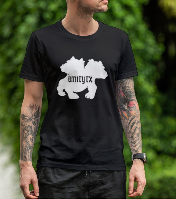 Unitytx Bulldog Silhouette Twins T-Shirt