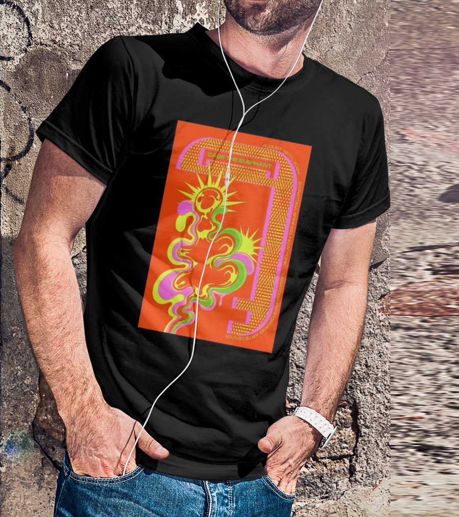 Cage The Elephant August 18th 2024 Saratoga Springs NY Concert T-Shirt