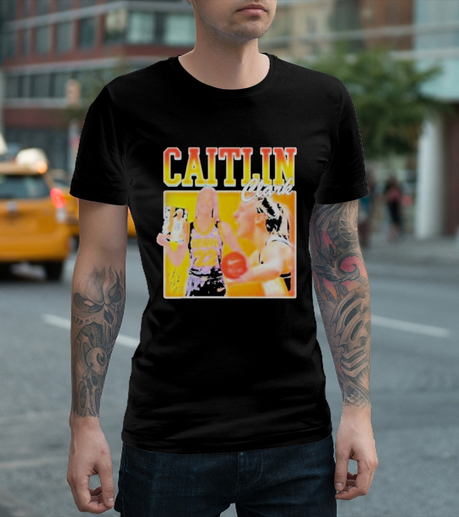 Caitlin Clark Iowa Hawkeyes Basketball NCAA Player 22 T-Shirt