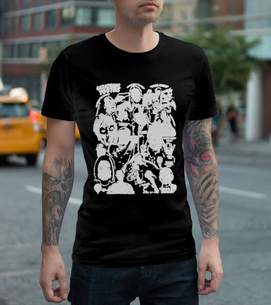 Catatonicyouths Collage Iconic Figures and Symbols T-Shirt