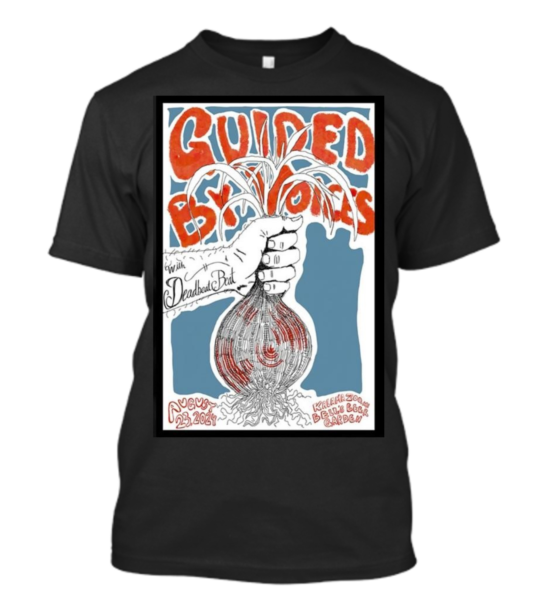Guided By Voices August 23 2024 Kalamazoo MI Bell's Beer Garden With Deadbeat Beat T-Shirt