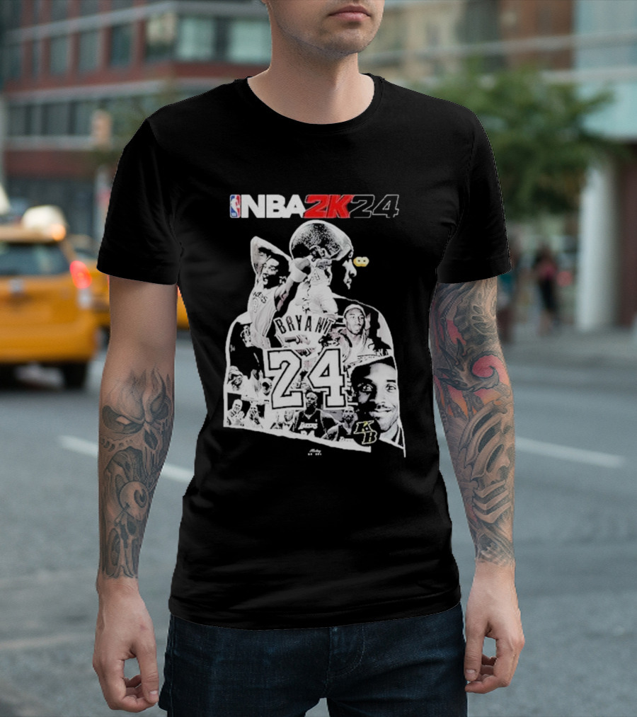NBA 2K24 Mamba Day Kobe Bryant 24 08 24 Two Sides T-Shirt