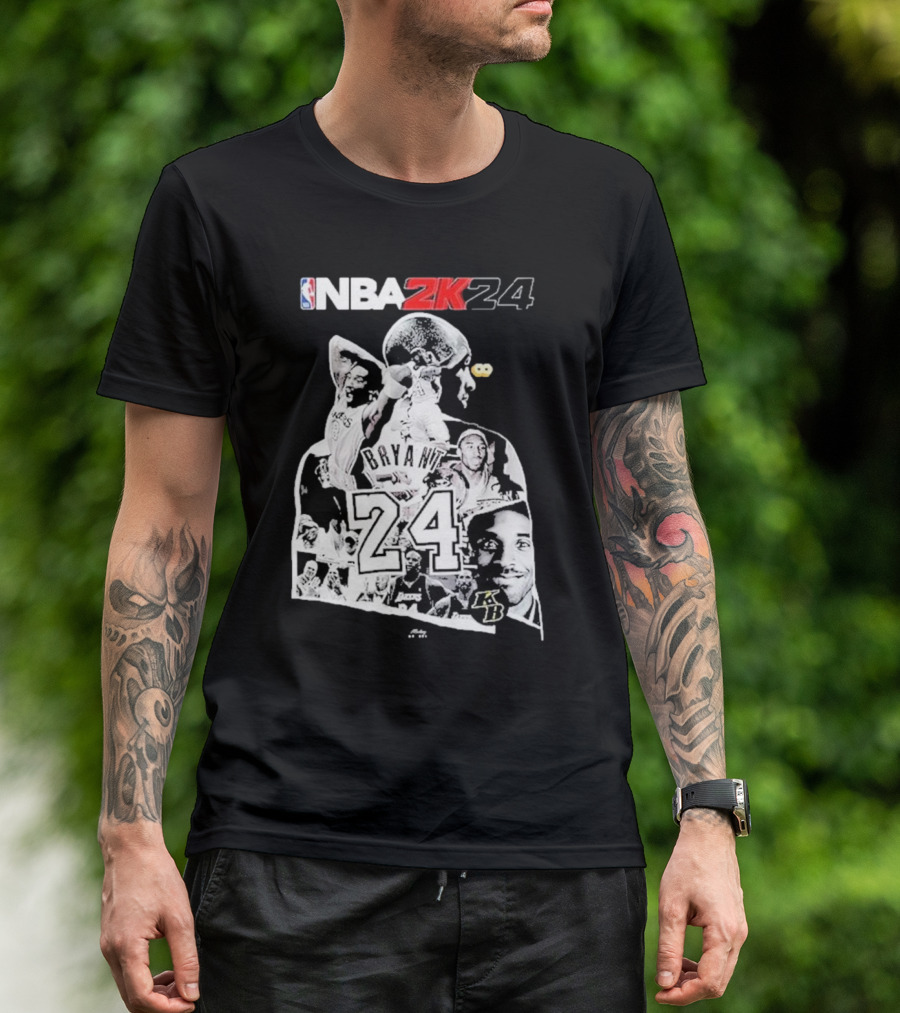 NBA 2K24 Mamba Day Kobe Bryant 24 08 24 Two Sides T-Shirt