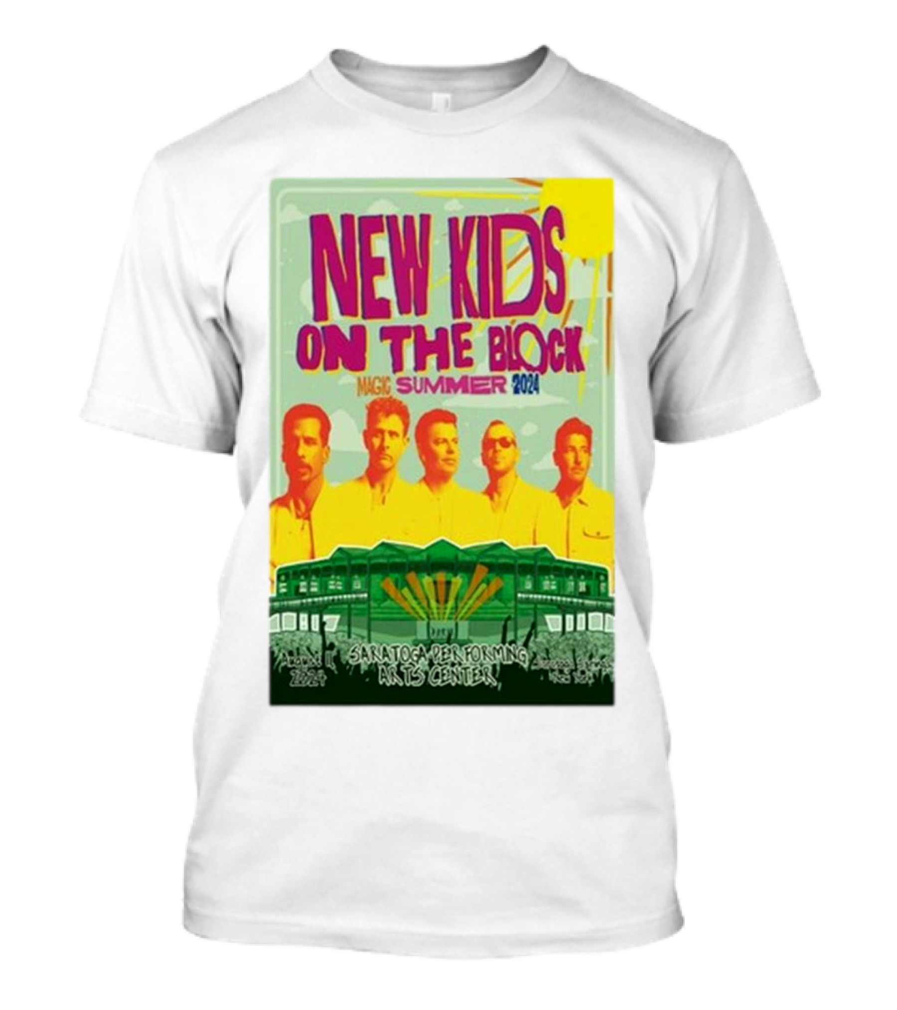 New Kids On The Block Magic Summer 2024 Saratoga Performing Arts Center T-Shirt