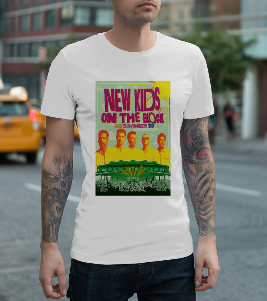 New Kids On The Block Magic Summer 2024 Saratoga Performing Arts Center T-Shirt