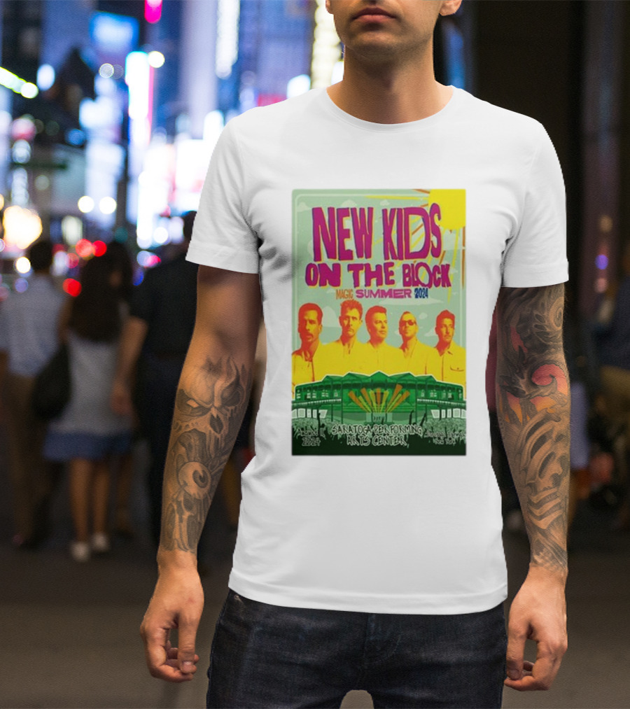 New Kids On The Block Magic Summer 2024 Saratoga Performing Arts Center T-Shirt