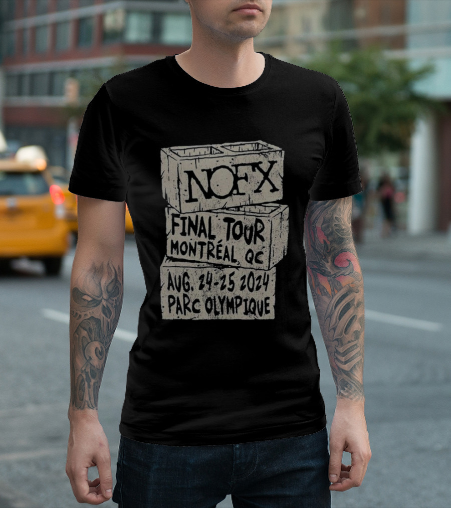 NOFX Final Tour August 24-25 2024 Montréal QC Parc Olympique T-Shirt
