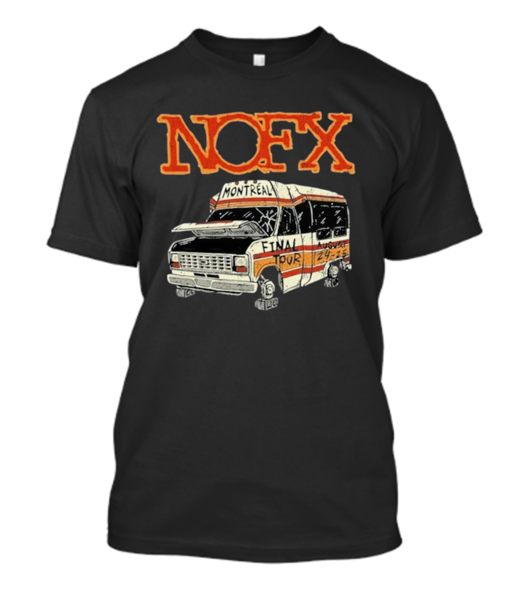 NOFX Final Tour Montréal August 24-25 2024 Parc Olympique Van T-Shirt