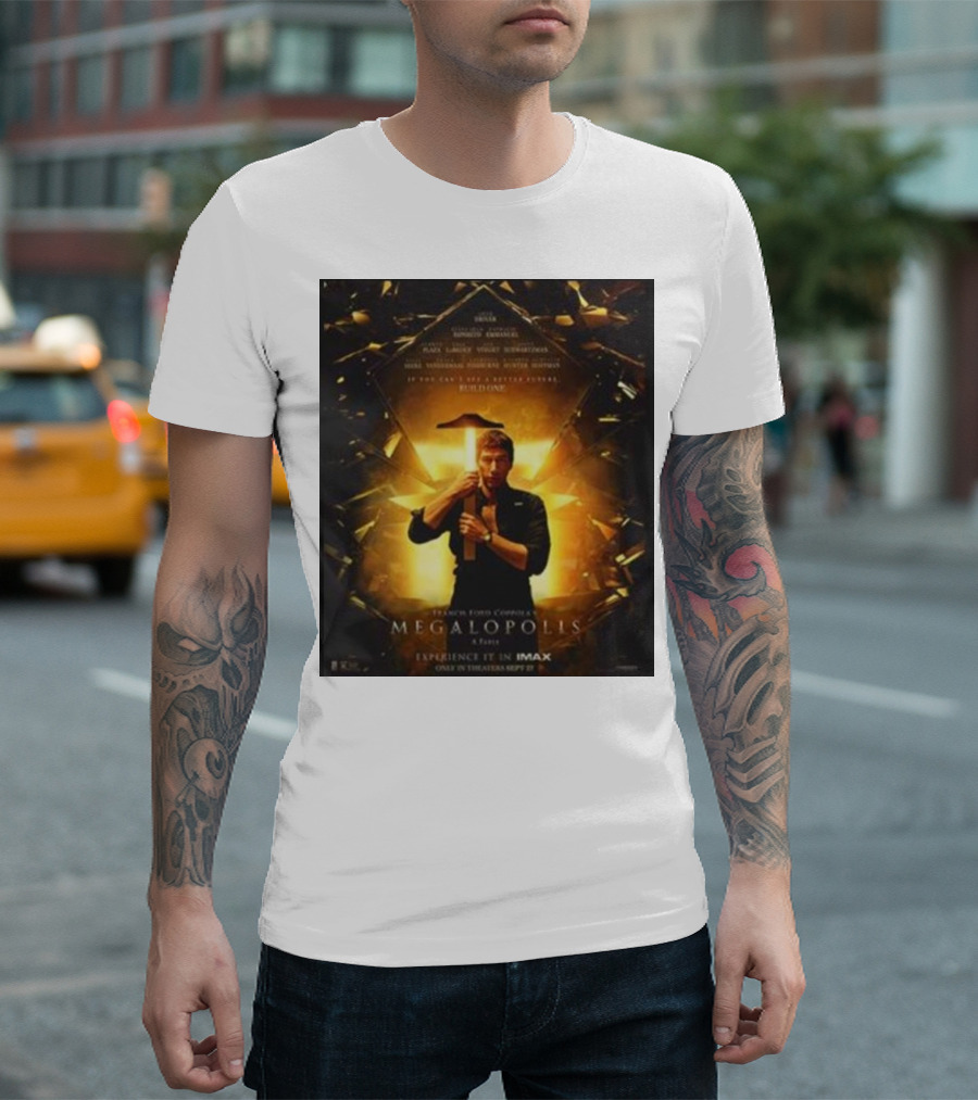 Francis Ford Coppola Megalopolis Film 2024 Experience It In IMAX Only In Theaters September 27th T-Shirt