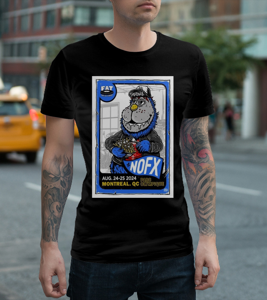 NOFX Aug. 24-25 2024 Montreal QC Parc Olympique Fat Wreck Chords T-Shirt