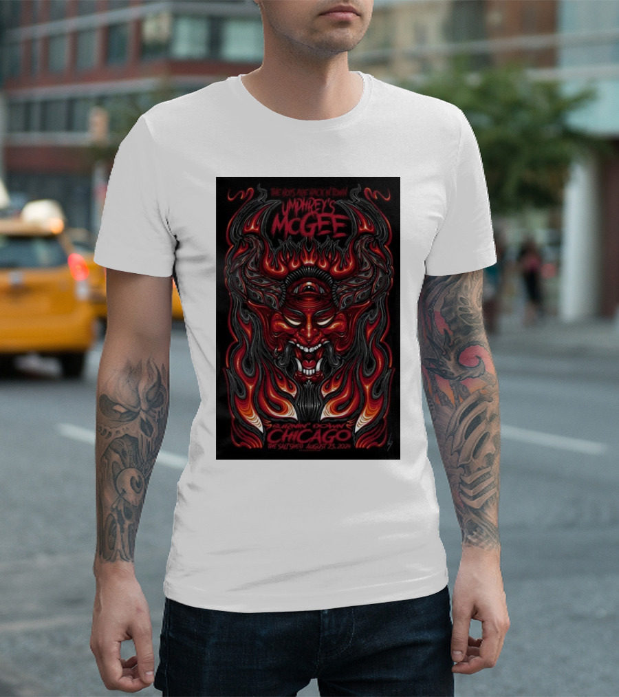 Umphrey's McGee Melting Down Chicago The Salt Shed August 23 2024 Tour Devil T-Shirt