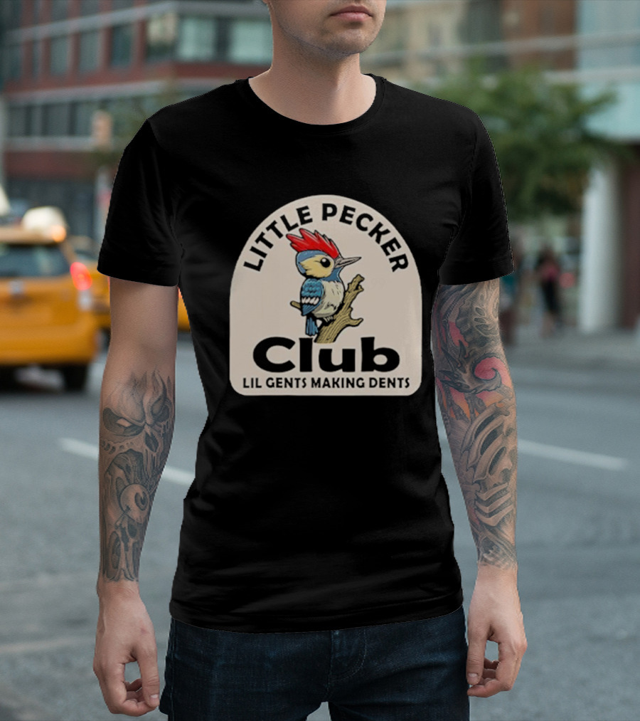 Little Pecker Club Woodpecker Lil Gents Making Dents T-Shirt
