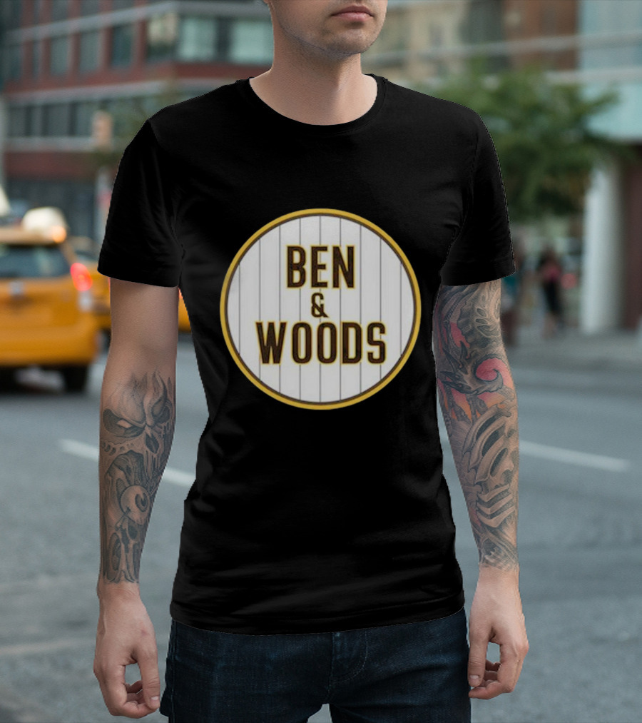 Yu Darvish Ben and Woods Pinstripe Circle T-Shirt