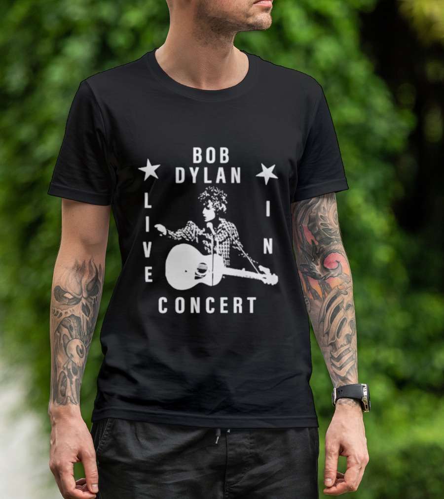 Bob Dylan Live In Concert 2024 Iconic Star T-Shirt