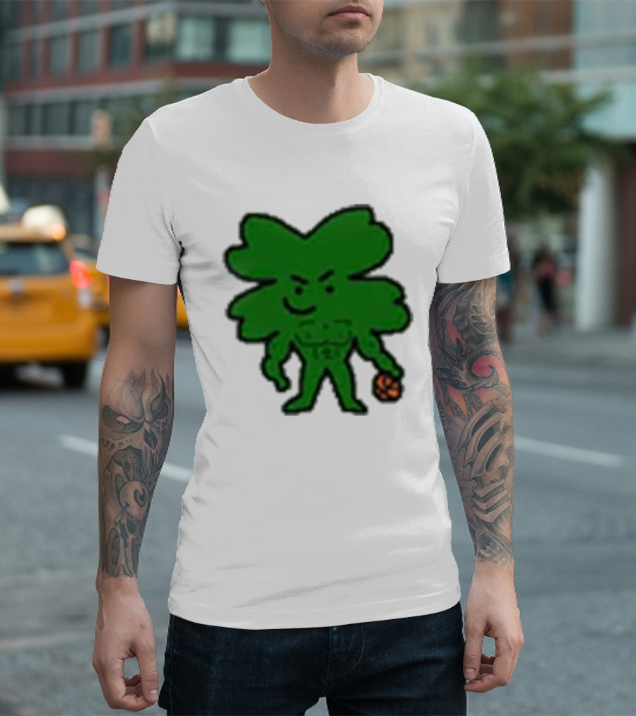 Boston Buff NBA Shamrock Basketball Player T-Shirt