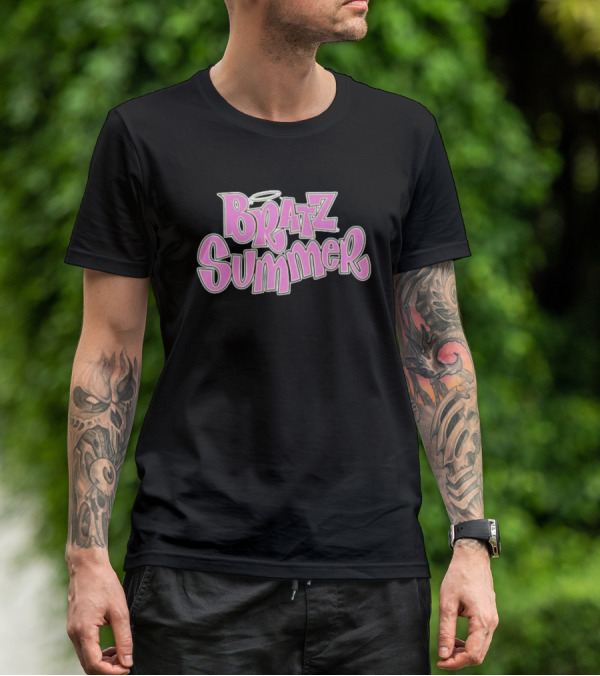 Bratz Summer Pink Graffiti Style With Angel Halo T-Shirt