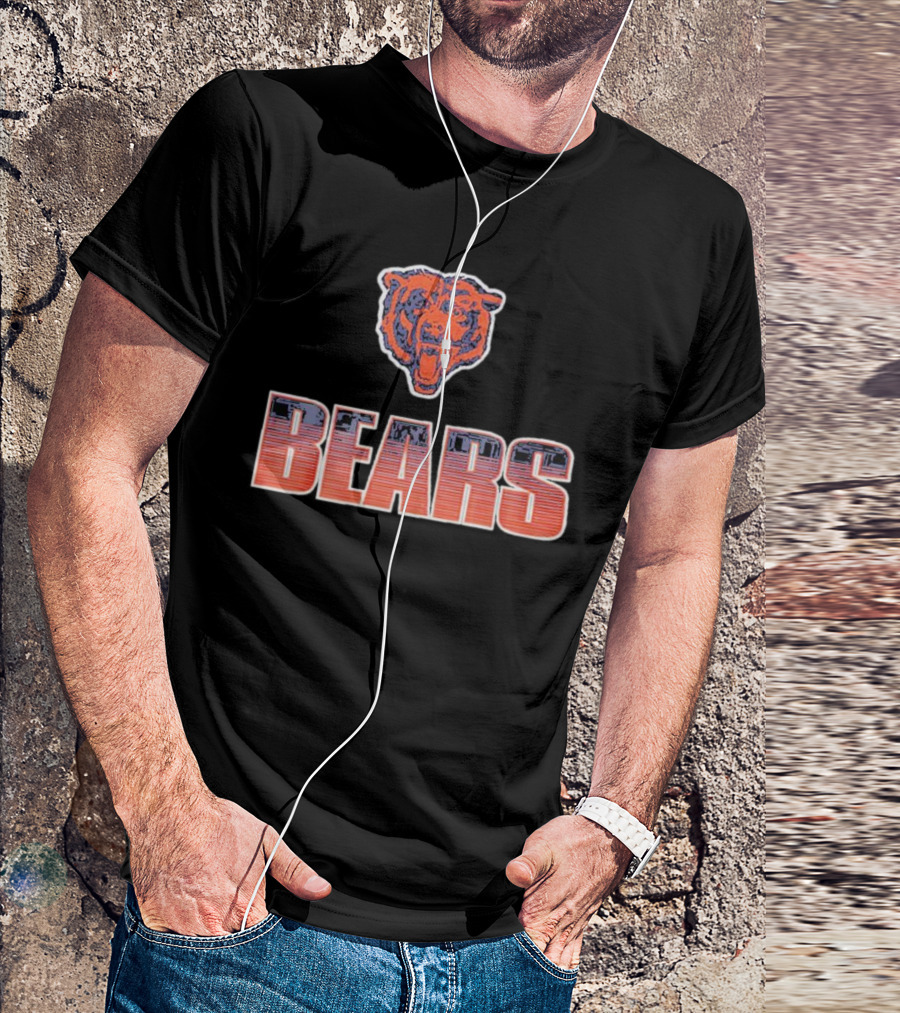 Chicago Bears Vintage Bears Logo Allover T-Shirt