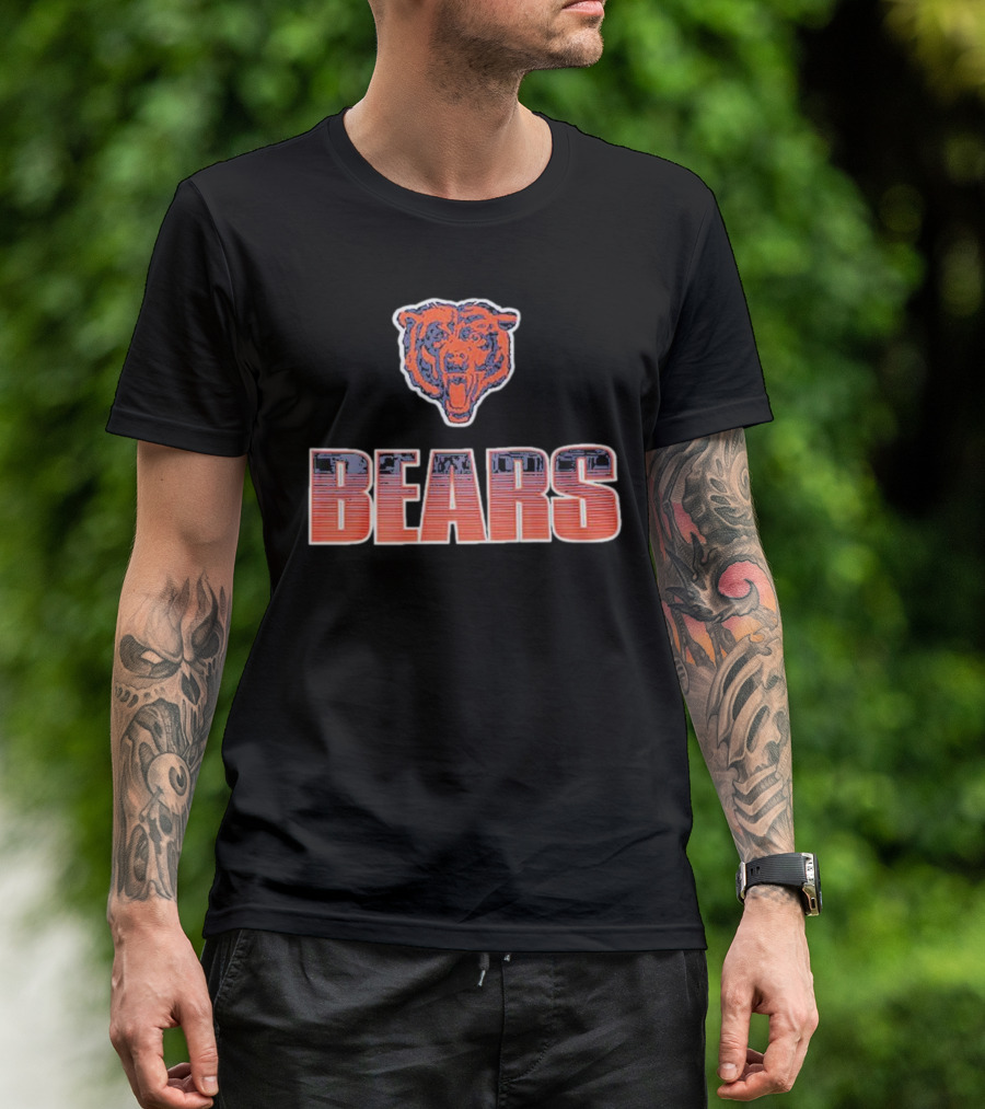 Chicago Bears Vintage Bears Logo Allover T-Shirt