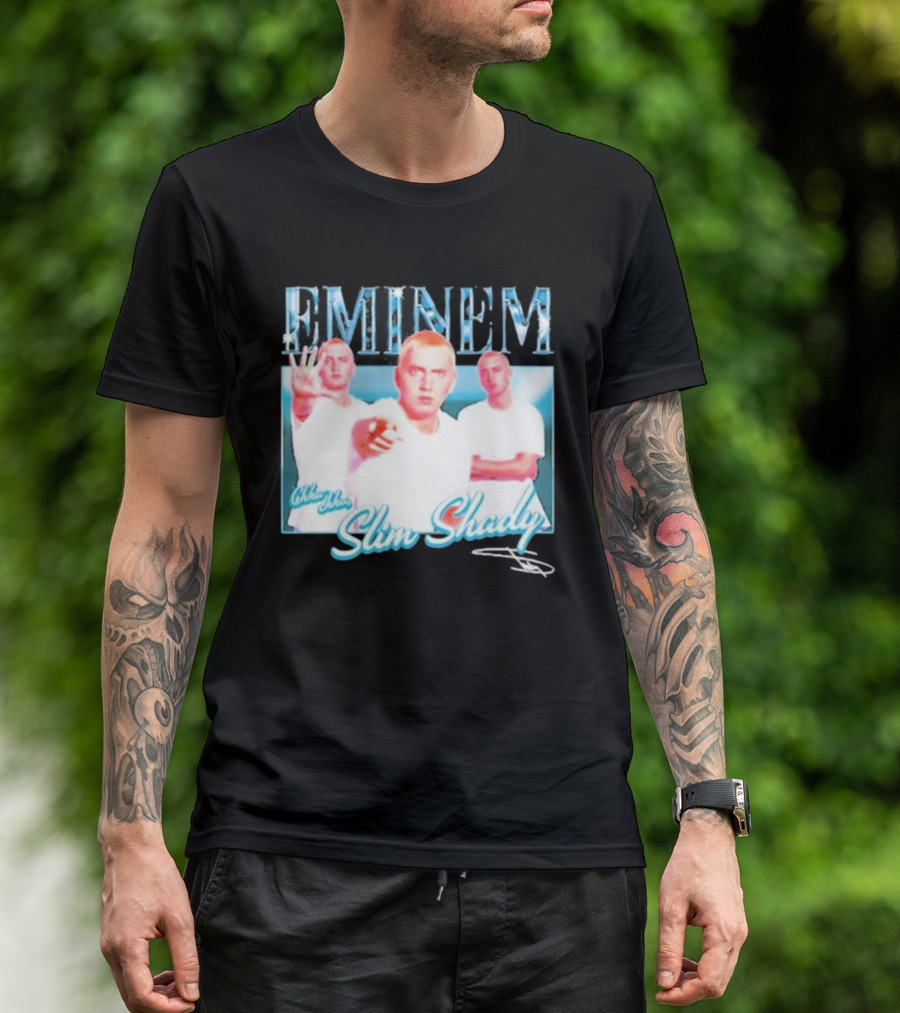 Eminem Eminem Chka Chka Slim Shady Trio Image T-Shirt
