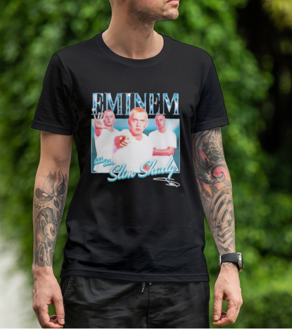 Eminem Eminem Chka Chka Slim Shady Trio Image T-Shirt