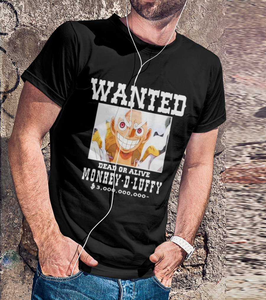 Wanted Dead Or Alive Monkey-D-Luffy $3,000,000,000 Funnyahhtees T-Shirt