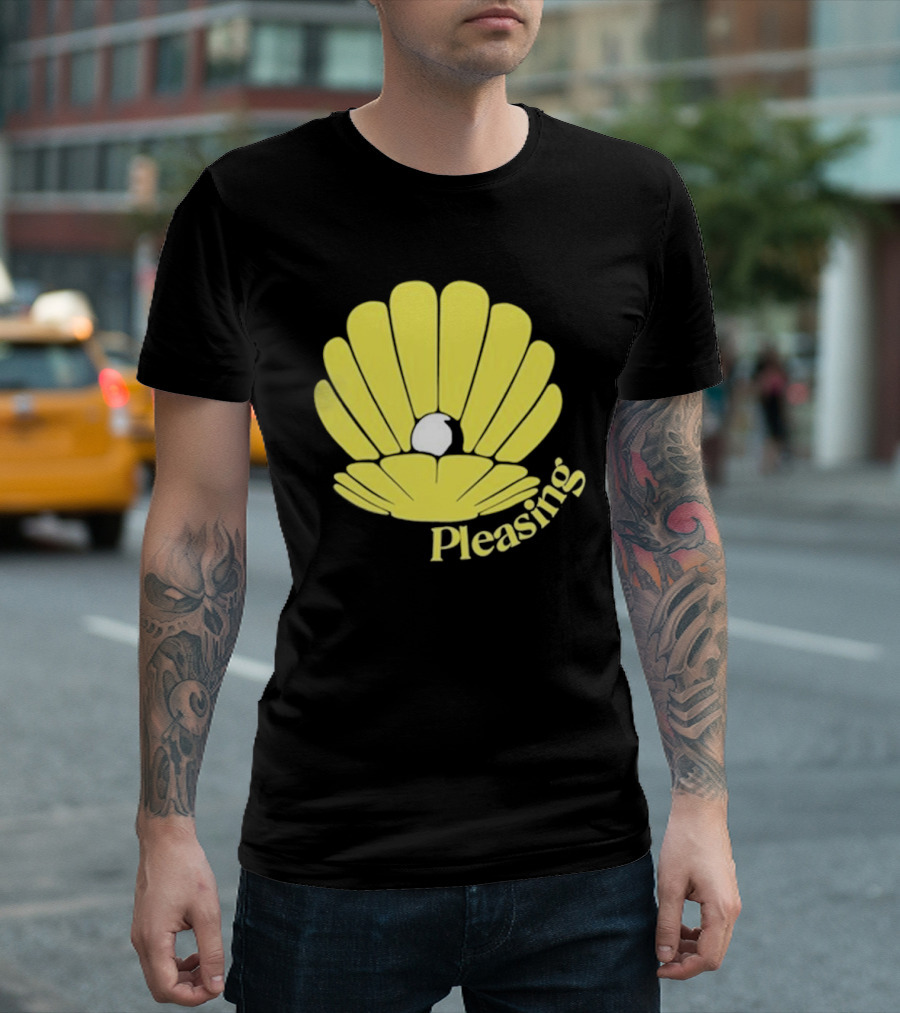 Pleasing Store Yellow Clam and Pearl T-Shirt