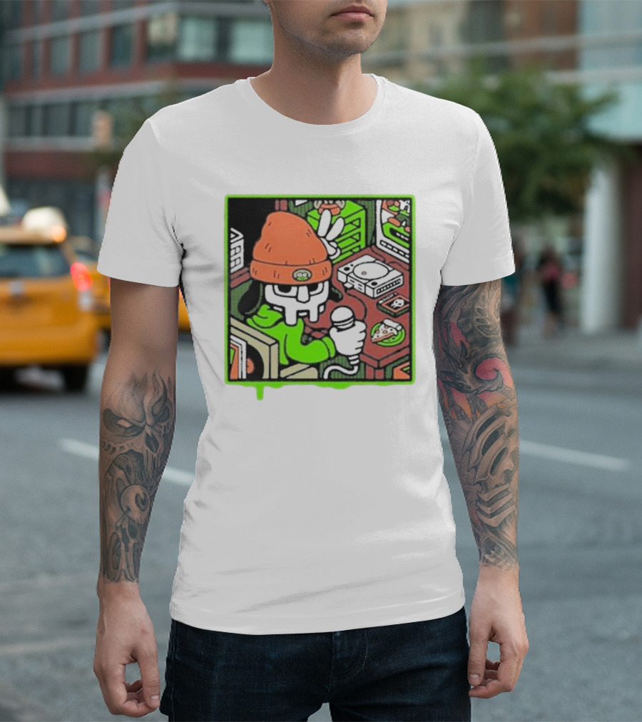 Mm Believe Dreweyes Hip Hop Cartoon Skull DJ Scene T-Shirt