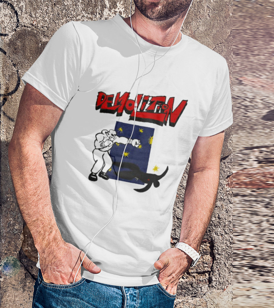 Demolition Extremely Good Boxing Punch Against Starry Night Shadow T-Shirt