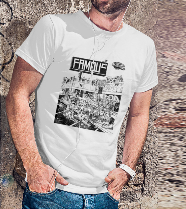 Famous Stars Chaos Scene In Urban Streetscape T-Shirt