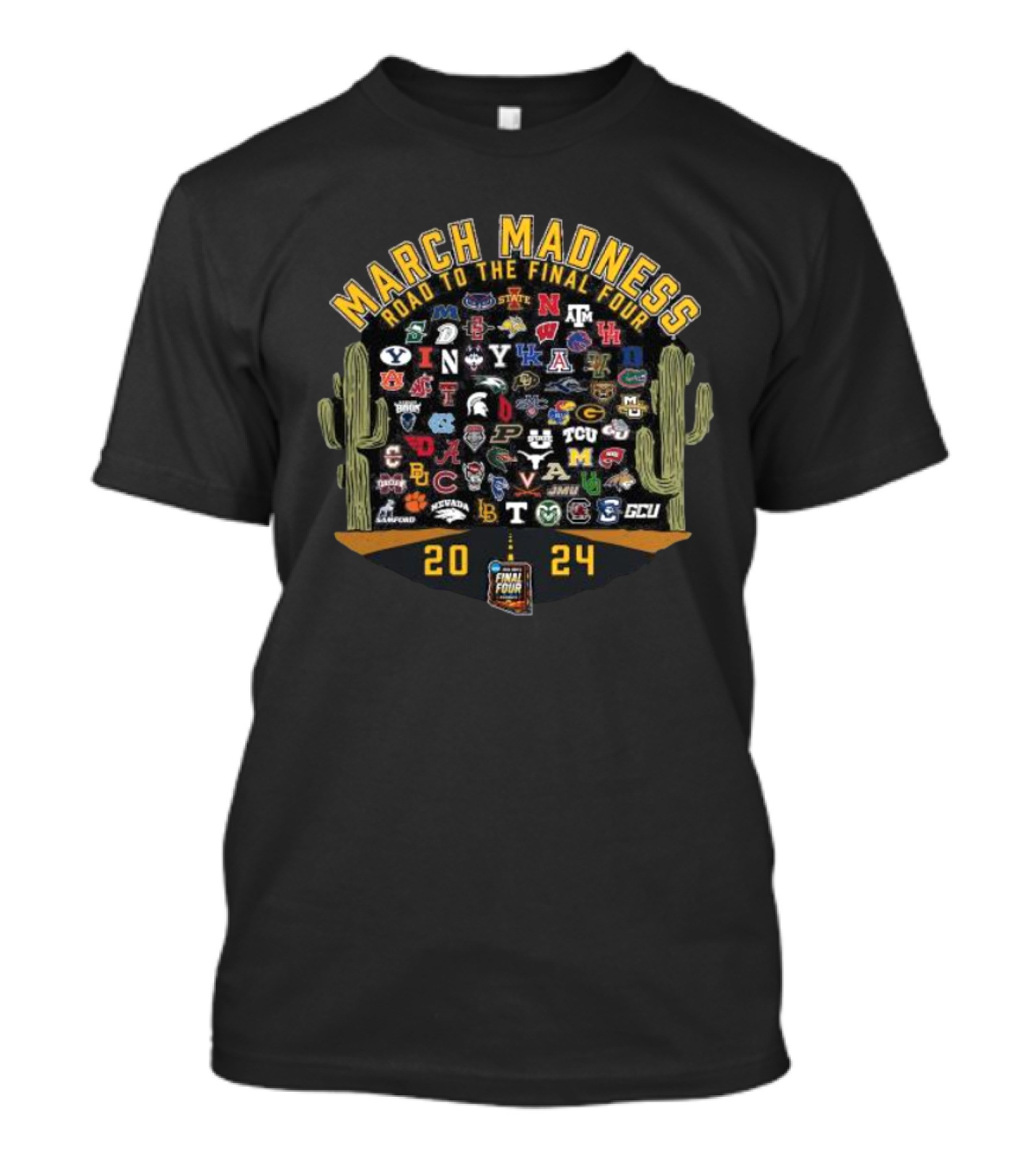 March Madness 2024 Road To The Final Four NCAA Tournament Team T-Shirt