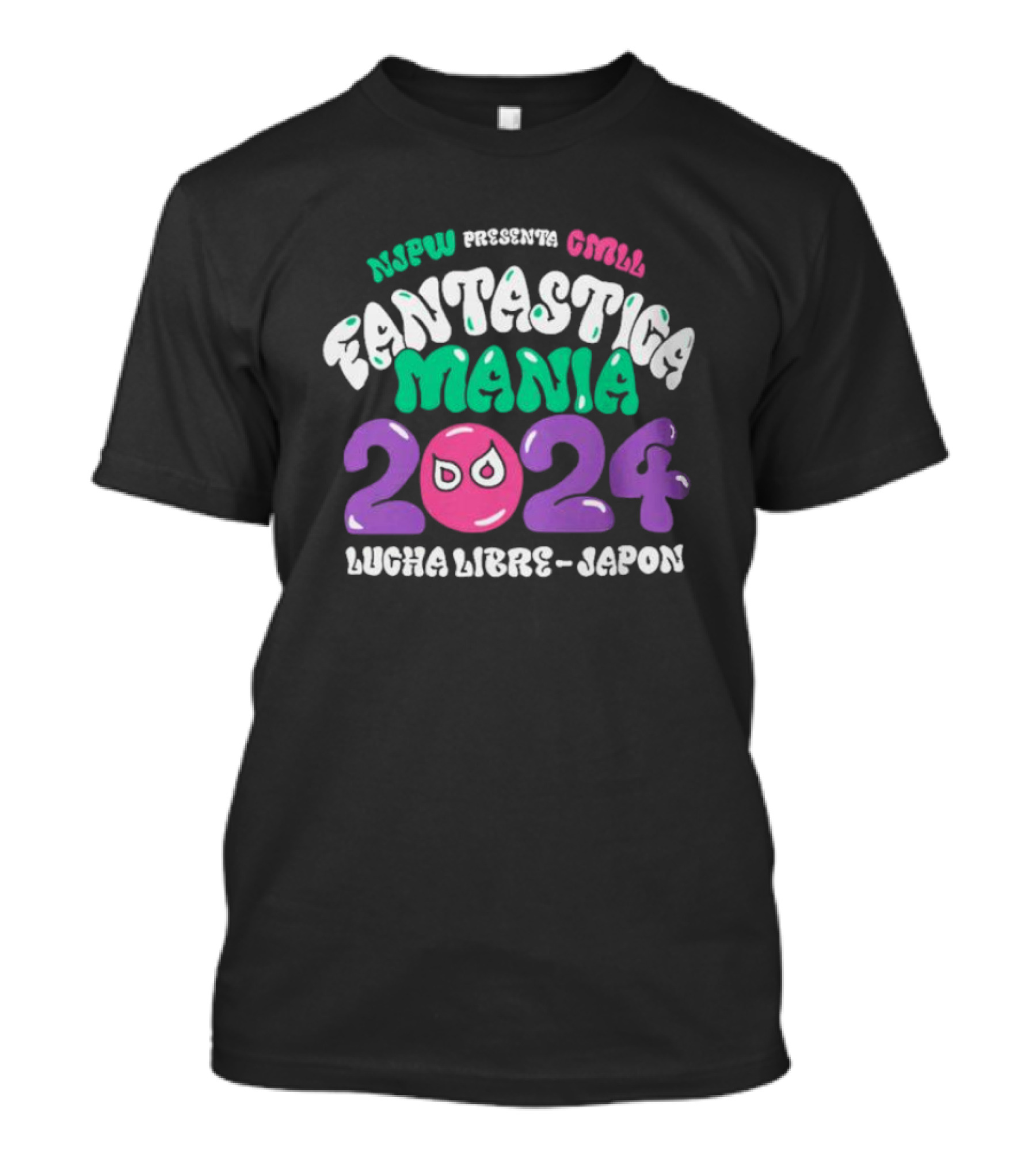 NJPW CMLL Presenta Fantastica Mania 2024 Lucha Libre Japon T-Shirt