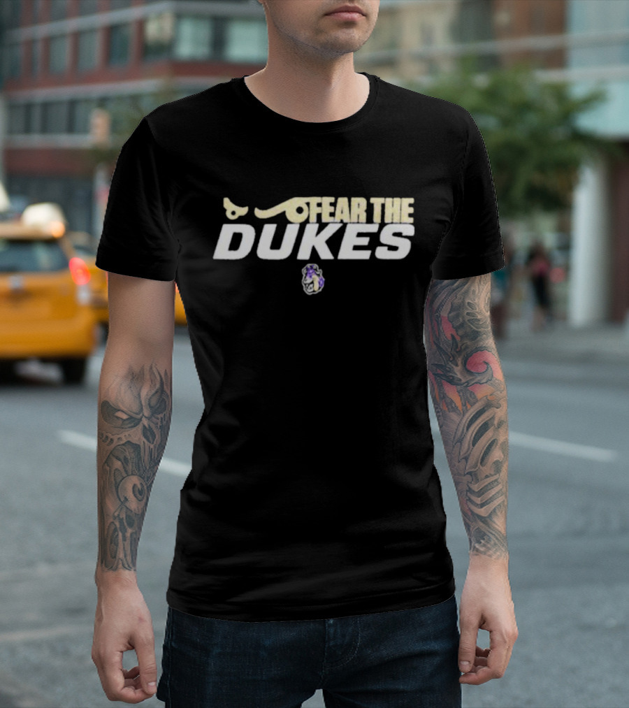 Fear The Dukes James Madison University Mascot T-Shirt