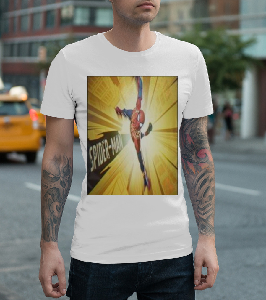 Spider-Man Action Burst Marvel Rivals PVP New Game Marvel T-Shirt